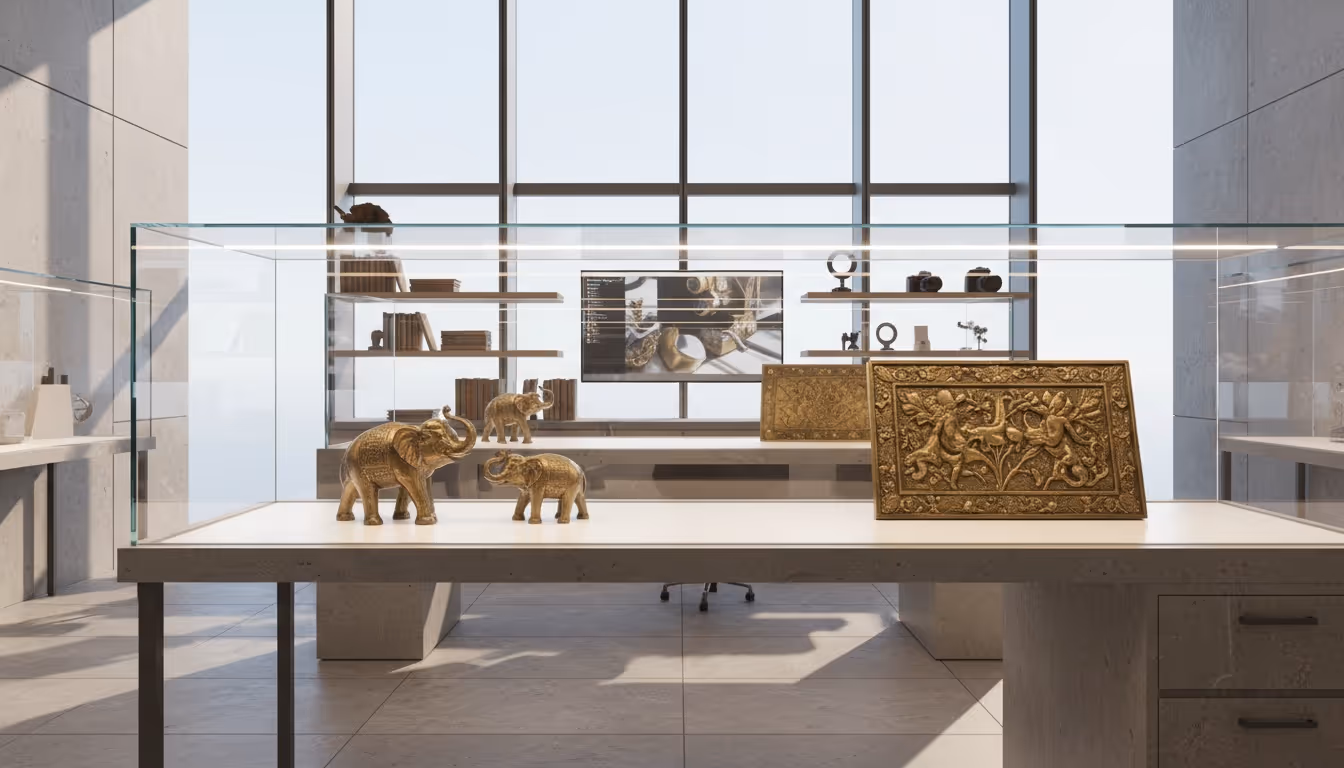 Charitable Donation Appraisal: Decorative Brass Sculptures for IRS Substantiation