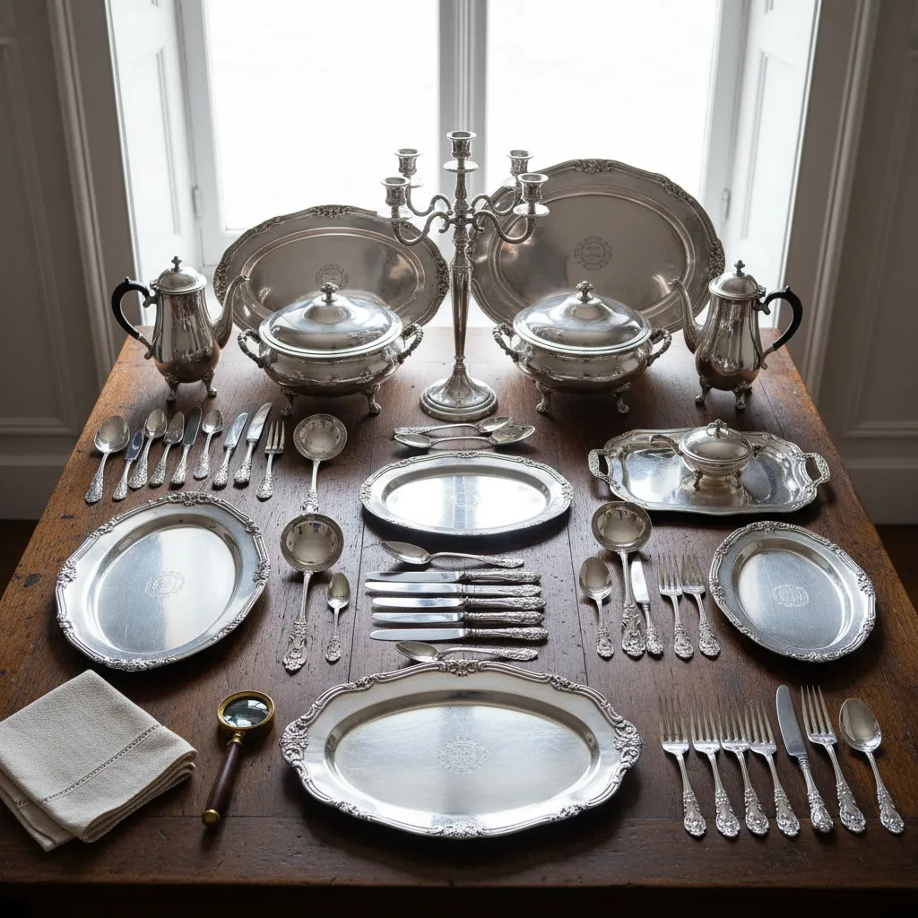 Silverware Appraisal Cartoon Image from AppraiseItNow