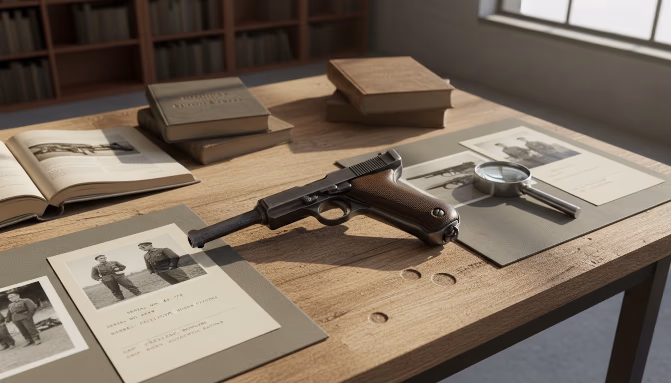 Historic Military Handgun Appraisal for Personal Records