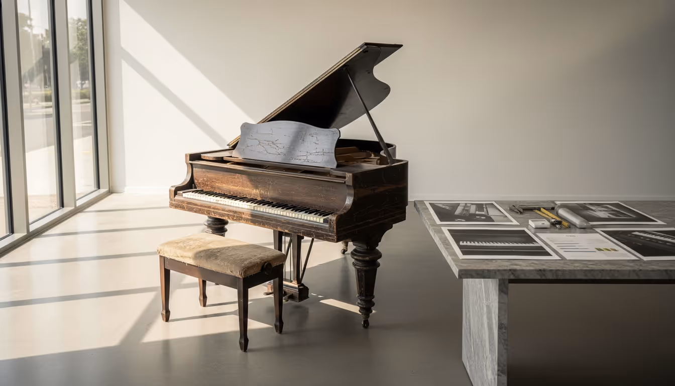 Vintage Baby Grand Piano Appraisal for Insurance Claim