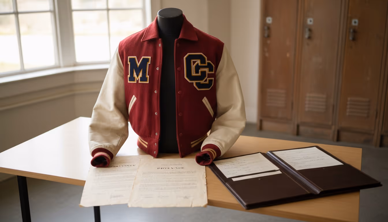 Vintage Collegiate Championship Jacket Appraisal for Charitable Donation
